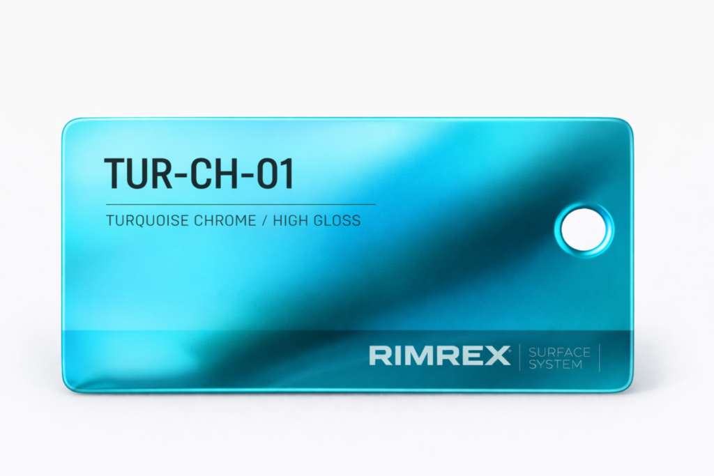 felga kuta RIMREX TUR CH 01 turkus metaliczny high gloss