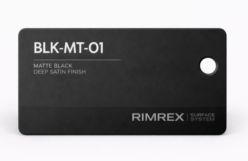 felga kuta RIMREX black matte BLK-MT-01 wykończenie matowe