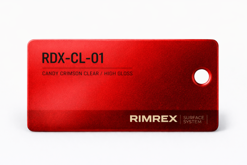 felga kuta RIMREX RDX CL 01 czerwony metaliczny high gloss