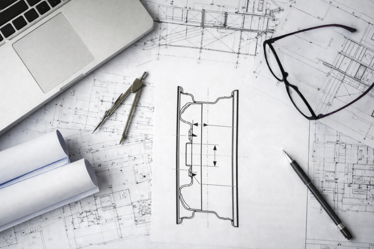 rysunek techniczny felgi samochodowej offset geometria projektowanie felg kutych rimrex