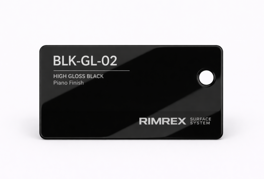 wzornik koloru felg RIMREX black gloss wykończenie premium