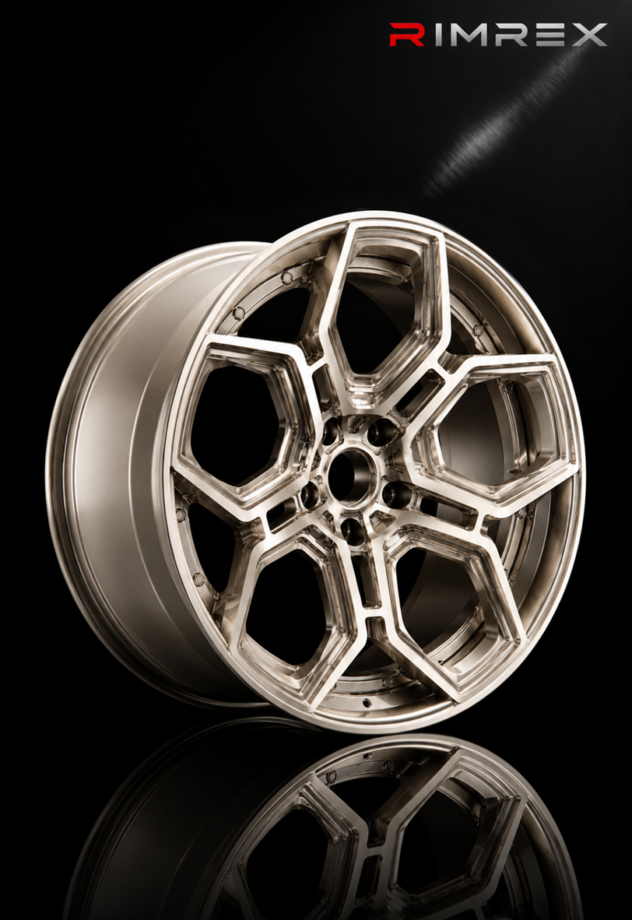 RIMREX RX-10 – felga aluminiowa forged Felga aluminiowa RIMREX RX-10 w kolorze cappuccino z efektem szczotkowania